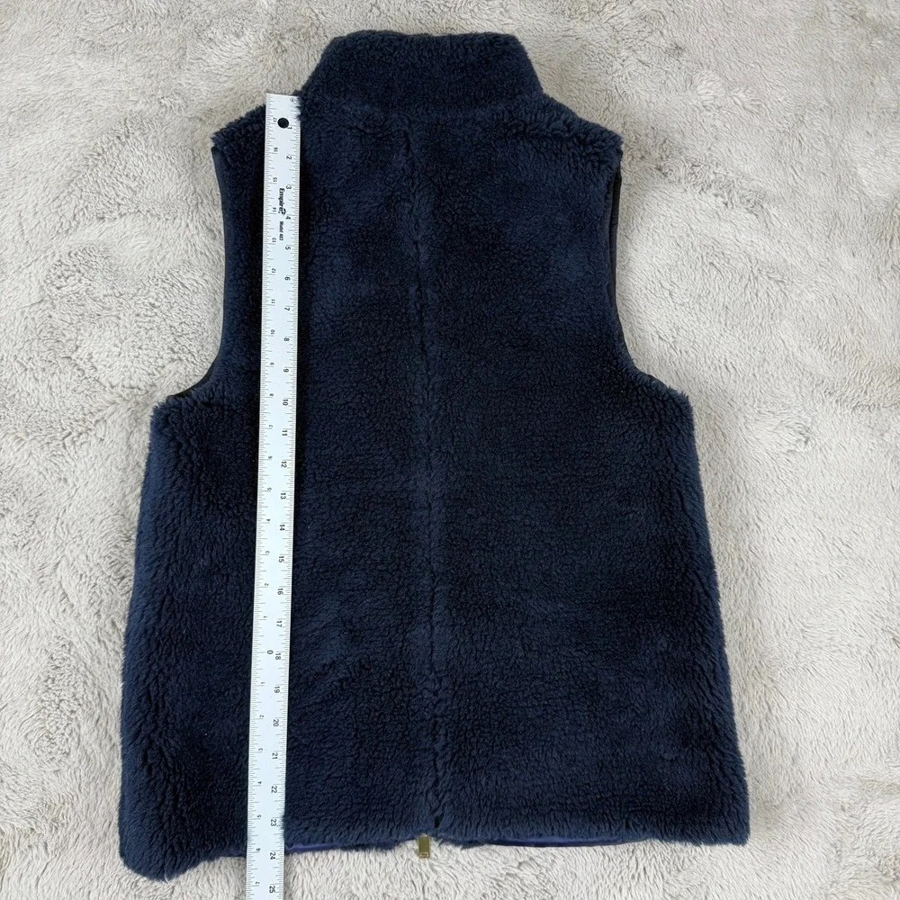 J.‎ Crew Fleece Vest Full Zip Pockets Cozy Warm Layering XS MSRP $138